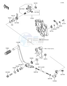 VULCAN S ABS EN650EHF XX (EU ME A(FRICA) drawing Gear Change Mechanism