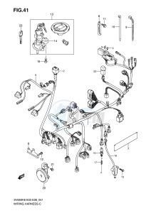 SV650 (E3-E28) drawing WIRING HARNESS (SV650SK8 SK9)