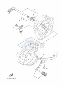 YBR125EGS YBR125G (43BL) drawing SHIFT SHAFT