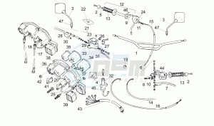 Pegaso 125 drawing Handlebar - Controls