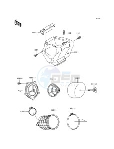 KX 100 B [KX100] (B5-B7) [KX100] drawing AIR CLEANER