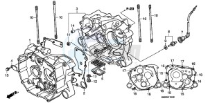 TRX250TMB drawing CRANKCASE