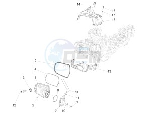 150 Sprint 4T 3V ie (NAFTA) drawing Cylinder head cover