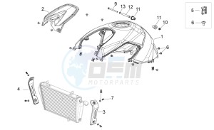 Shiver 750 GT drawing Central body