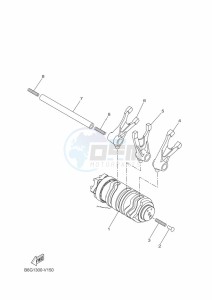 XSR125 MTM125 (BFG1) drawing SHIFT CAM & FORK