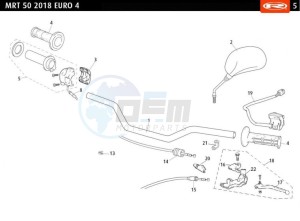 MRT-50-E4-SM-RED drawing HANDLEBARS