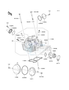 KLX 140 B (KLX140L MONSTER ENERGY) (B8F-B9FA) B9F drawing CYLINDER HEAD