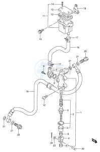 RF900R (E2) drawing REAR MASTER CYLINDER