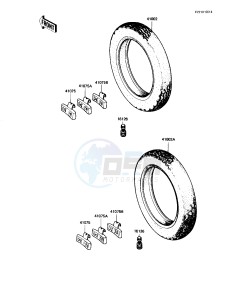 KZ 1100 D [SPECTRE] (D1-D2) [SPECTRE] drawing TIRES