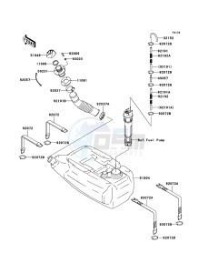 JET SKI STX-12F JT1200D6F FR drawing Fuel Tank