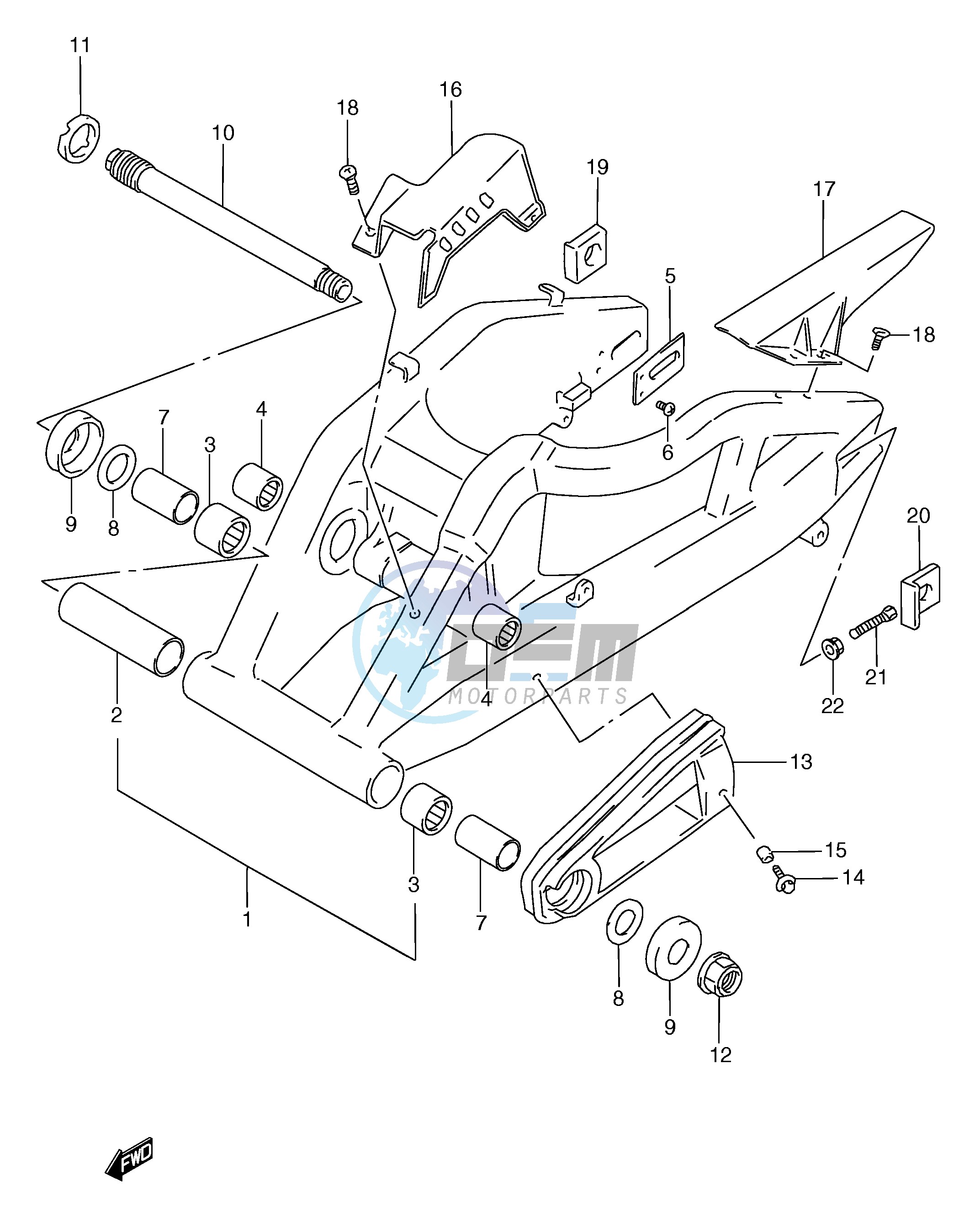 REAR SWINGING ARM