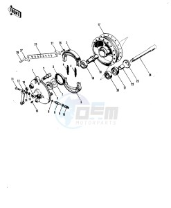 G31 M [CENTURION] (-M) 100 [CENTURION] drawing FRONT HUB_BRAKE -- G31M-A- -