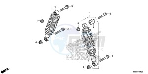 TRX420FM2H Europe Direct - (ED) drawing FRONT CUSHION