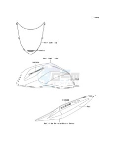 ZR 750 K [Z750S] (K1) K1 drawing DECALS-- RED- --- CN- -