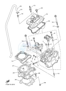 YZ250F (17DH 17DJ 17DK 17DL) drawing CYLINDER