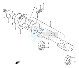 GS500E (E2) drawing CRANKSHAFT BALANCER