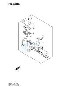 UH200 ABS BURGMAN EU drawing REAR MASTER CYLINDER