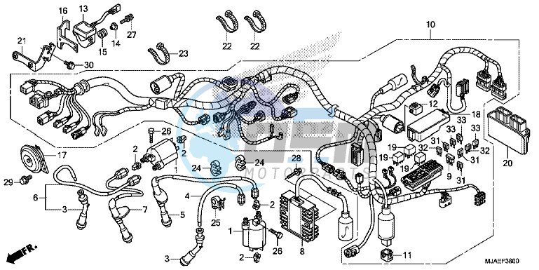 WIRE HARNESS (VT750CS/ C2S)