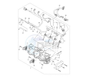 YZF R6 50TH 600 drawing THROTTLE BODY