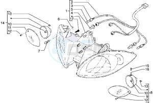 X9 500 drawing Head lamp