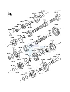 VERSYS_1000 KLZ1000ACF FR GB XX (EU ME A(FRICA) drawing Transmission