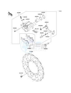 KL 650 E [KLR650] (E8F-E9F) E8F drawing FRONT BRAKE