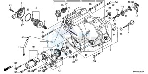 TRX420TEB drawing FRONT CRANKCASE COVER