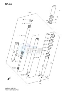 VL800 INTRUDER EU drawing FRONT FORK DAMPER