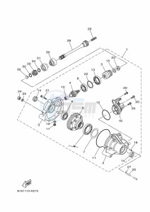 YFM700FWB KODIAK 700 (B6KE) drawing FRONT DIFFERENTIAL