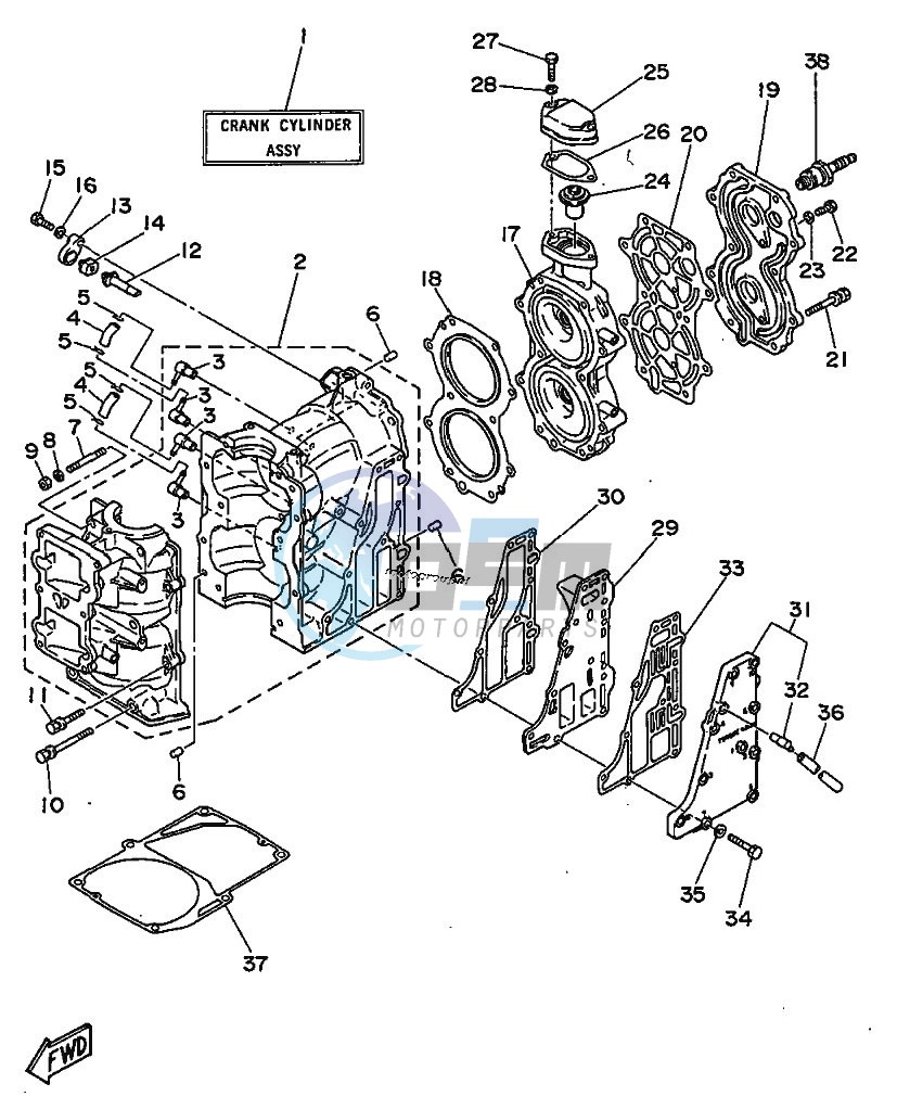 CYLINDER--CRANKCASE