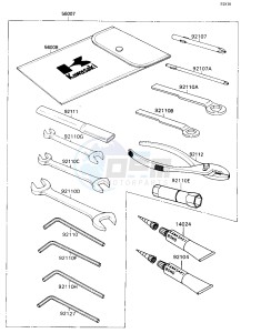 ZX 750 H [NINJA ZX-7] (H1) [NINJA ZX-7] drawing OWNERS TOOLS