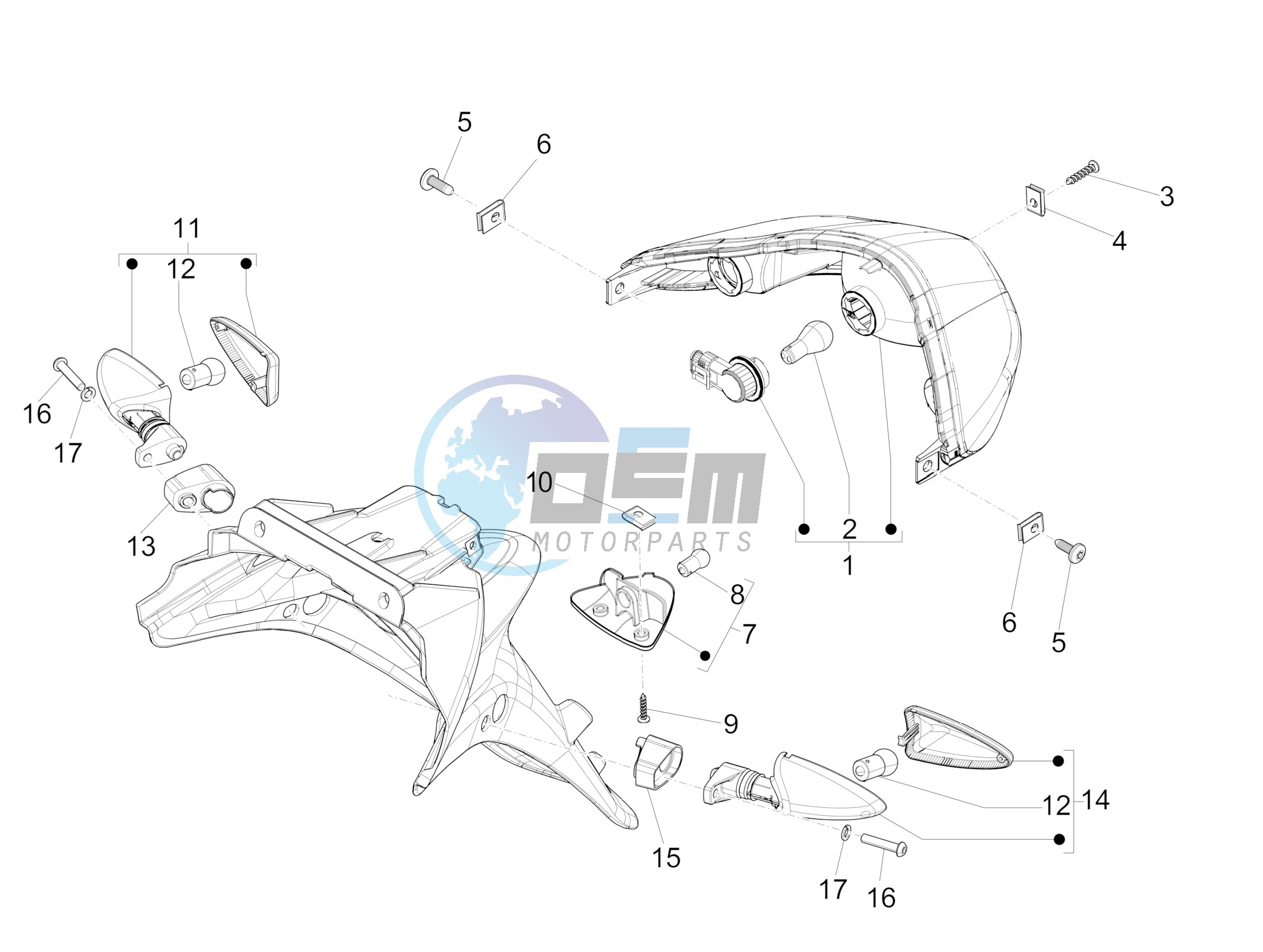 Rear headlamps - Turn signal lamps