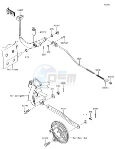 KLX110 KLX110CFF EU drawing Brake Pedal