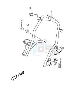 AY50 (V-W-X-Y) katana drawing BRACE, RADIATOR (model AY50 K1)