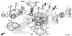 TRX420FM2H Europe Direct - (ED) drawing CYLINDER HEAD