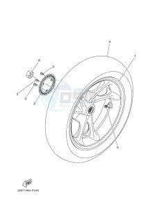 GPD150A GPD150-A NMAX 150 (BV41) drawing REAR WHEEL