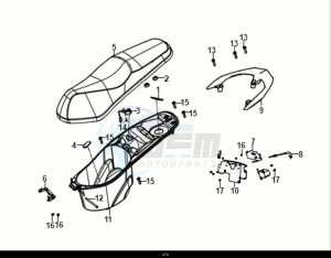 JET 14 50 (XC05W2-EU) (E5) (M1) drawing SEAT - REAR GRIP