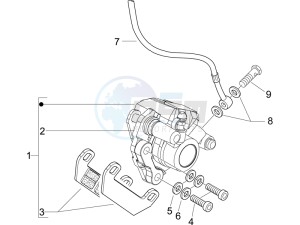 Typhoon 50 serie speciale drawing Brakes hose  - Calipers