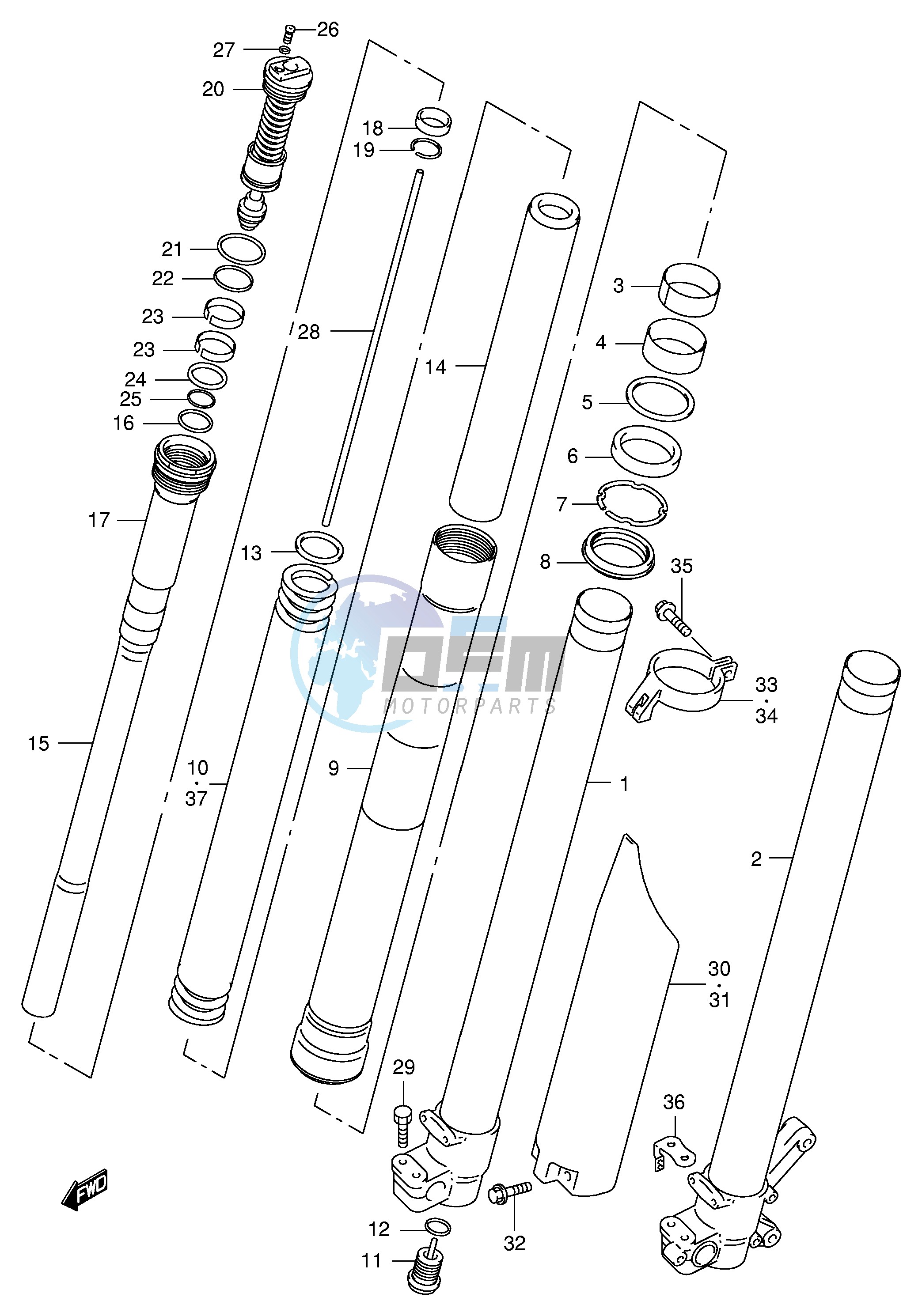 FRONT DAMPER (MODEL X)