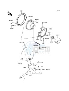 VN1700_CLASSIC_ABS VN1700FEF GB XX (EU ME A(FRICA) drawing Headlight(s)