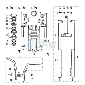 FOX LX A2 EU drawing FRONT FORK / STEERINGHEAD