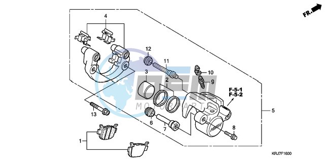 REAR BRAKE CALIPER