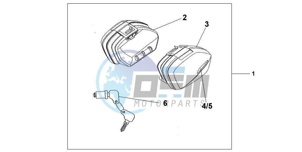 STANDARD PANNIER SET - INTERSTELLAR BLACK MET