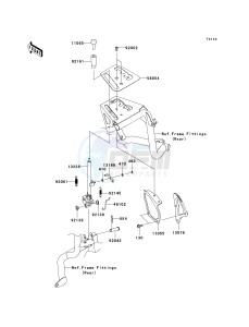 KRF 750 C [TERYX 750 4X4] (C8F) C8F drawing SHIFT LEVER-- S- -