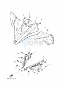 YFZ450R (BKD5) drawing FRONT FENDER