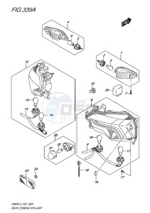 AN650Z ABS BURGMAN EXECUTIVE EU drawing REAR COMINATION LAMP