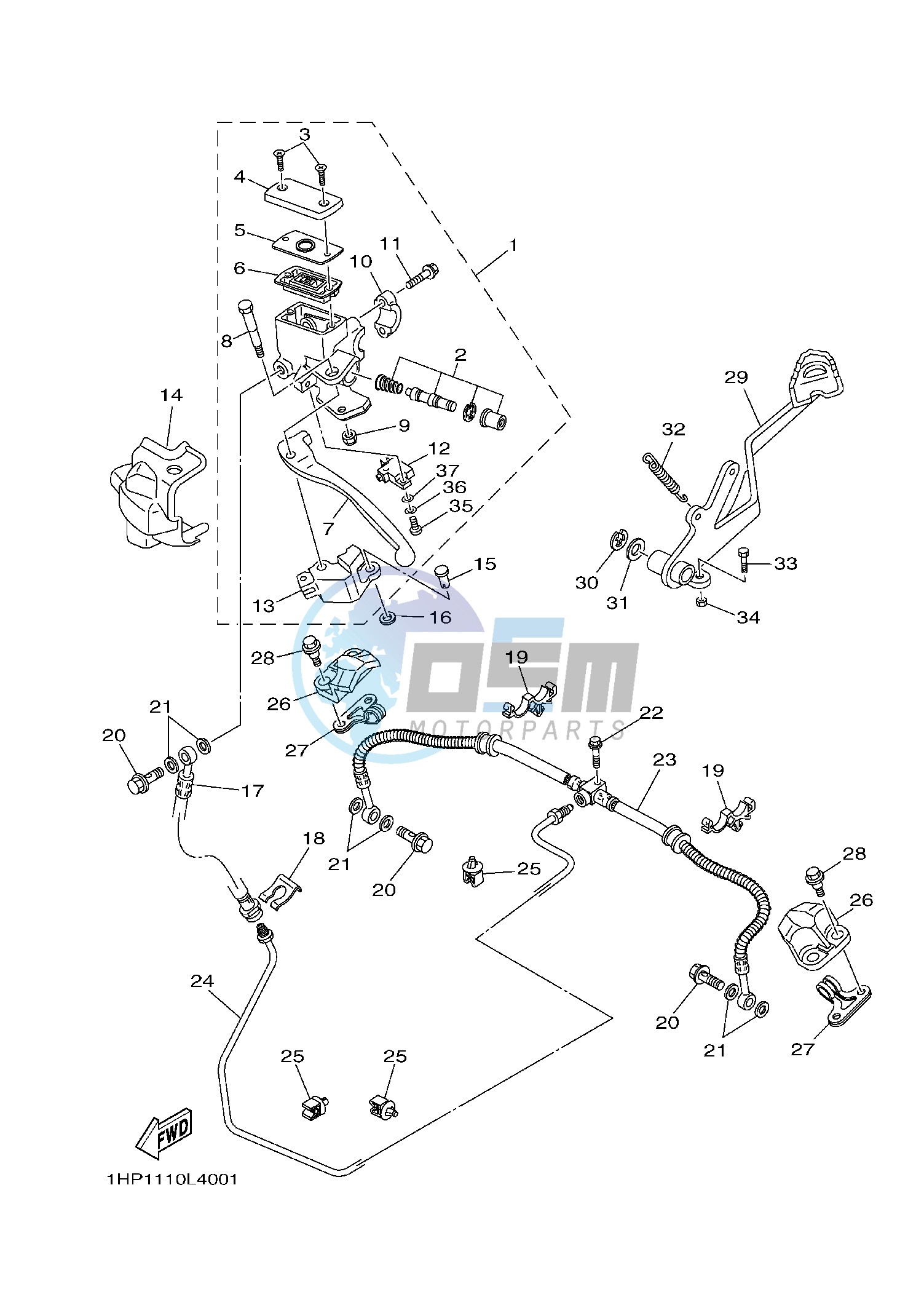 REAR MASTER CYLINDER