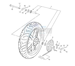 TZR 50 drawing REAR WHEEL