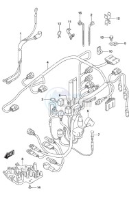 DF 30A drawing Harness Tiller Handle w/Power Tilt