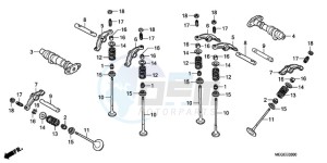 VT750CA9 Ireland - (EK / MME ST) drawing CAMSHAFT